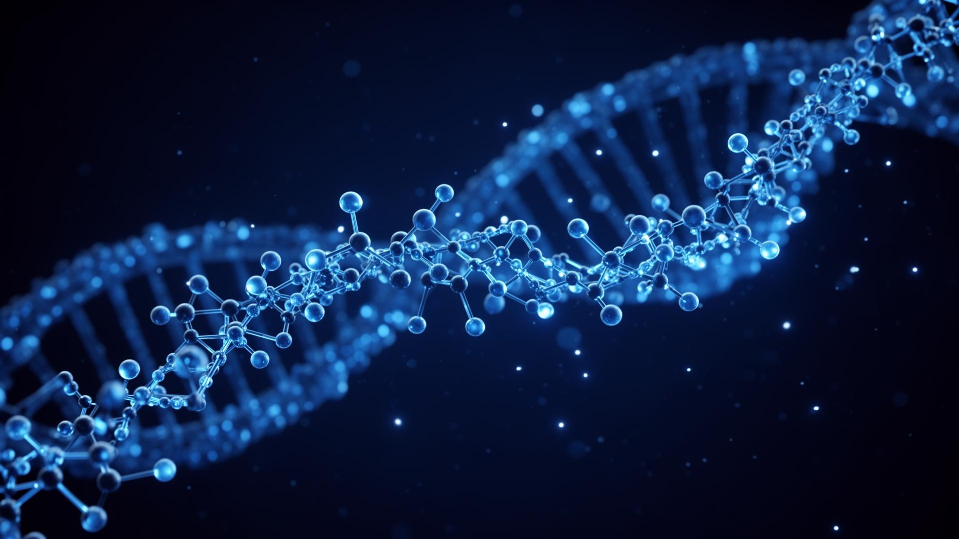 Abstract molecular research visualization